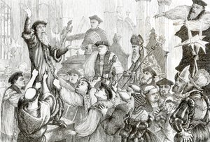 オックスフォードの聖マリア教会の大司教クランマー（1489-1566）の朗読